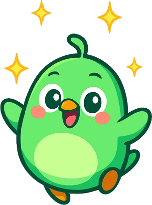 Mascote Pontuei feliz