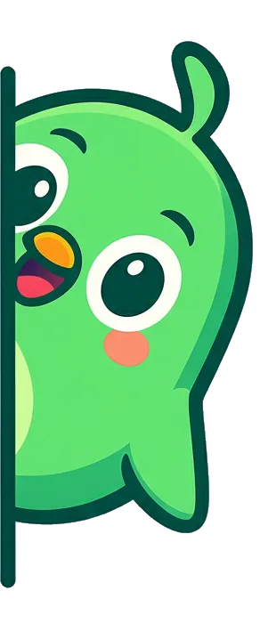 Mascote Pontuei curioso