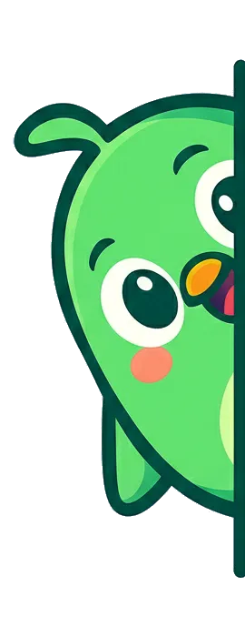 Mascote Pontuei curioso