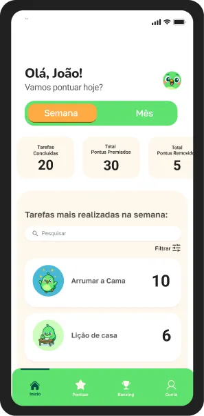 Tela do tutor para acompanhamento
